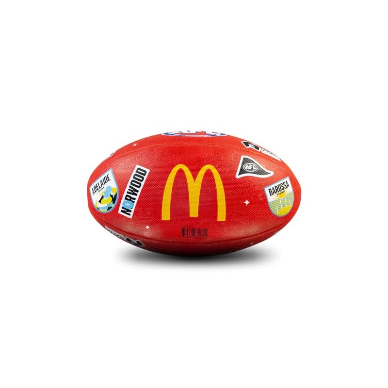 AFL Sherrin 2025 Gather Round Replica All Surface Football, Red,