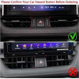 1797 Phone Mount Holder for Toyota RAV4 2022 2021 2020 2019 Accessories Magnetic Car Cellphone Cradle for Smartphone Navigation Black