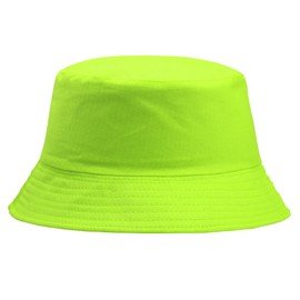 Foetest Cotton Cap Sun Hat Basin Hat Beach Sun Hat for Men and Women Grass Green