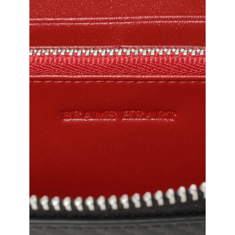 BEAMS HEART Men's Hybrid Long Zip Wallet, Black