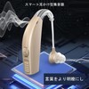 AMIZDYTO 充電式 集音器 耳掛け型 音量調節可 小型 軽量 簡単操作 左右両耳用
