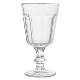 Beille Set of 4 Clear Classic Goblet Water Glasses Home Decor Glassware, 7.43oz
