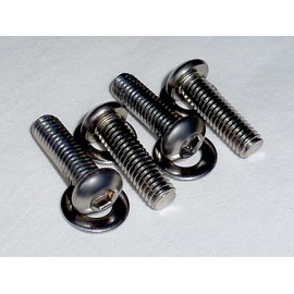 (2) Two Packs - Bicycle Brake Post Bolts for Cantilever or V-Brakes • Stainless Steel