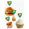 AK Giftshop Guyana Flags Party Food Sticks Picks Cupcakes Decorations