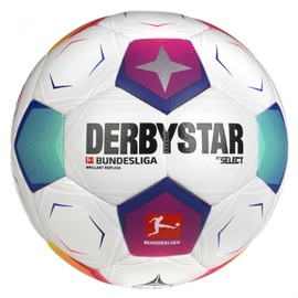 DERBYSTAR Unisex - Adult Bundesliga Brilliant Replica v23 Football, White, 4