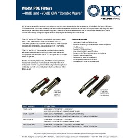 PPC MoCA Filter (2-Pack) -40DB / -70DB – Coaxial Point of Entry (POE) Filter for Enhanced MoCA Network Security & Signal Isolation – Compatible with Cable TV, Internet and All MoCA Networks