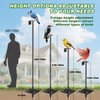 Upgraded Heavy Duty Bird Feeder Pole, 92 Inch Squirrel Proof
