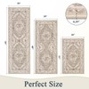 Pauwer Kitchen Mats for Floor 3 Piece Set Boho Non