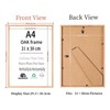 Weikani A4 OAK Wood Picture Frame,2 Pack-21X30cm Wood Photo Frame,Certificate