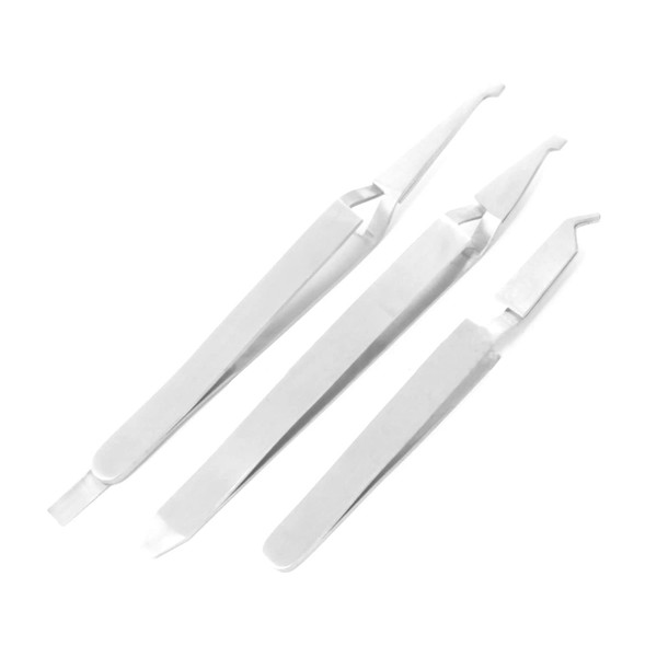 3 BRACKET REMOVING/PLACING TWEEZER PLIER ORTHODONTIC DENTAL INSTRUMENTS by G.S