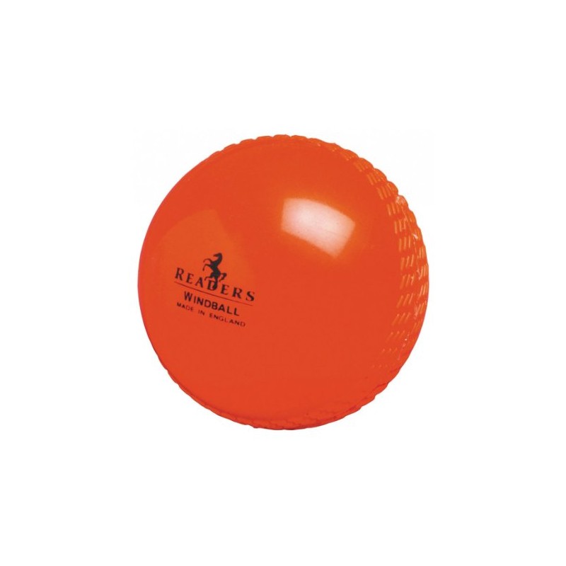Readers Windball practice cricket ball - bulk discounts (Orange -