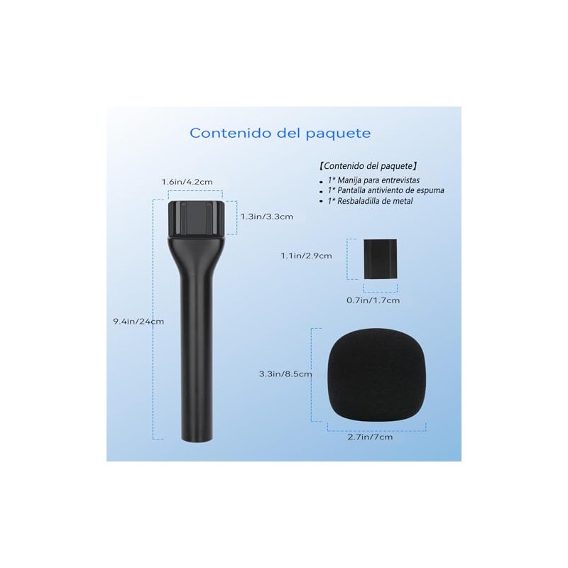 YOUSHARES Soporte para Microfono de Entrevista de Mano, para dji