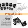 Tanstic 48Pcs Cage Nuts Snap-in Cage Nuts Rack Mount Cage
