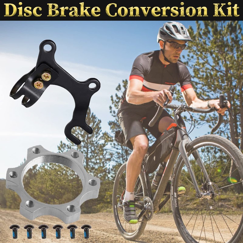 RUJOI Disc Brake Conversion Kit, 1Pcs Disc Brake Adapter Bracket