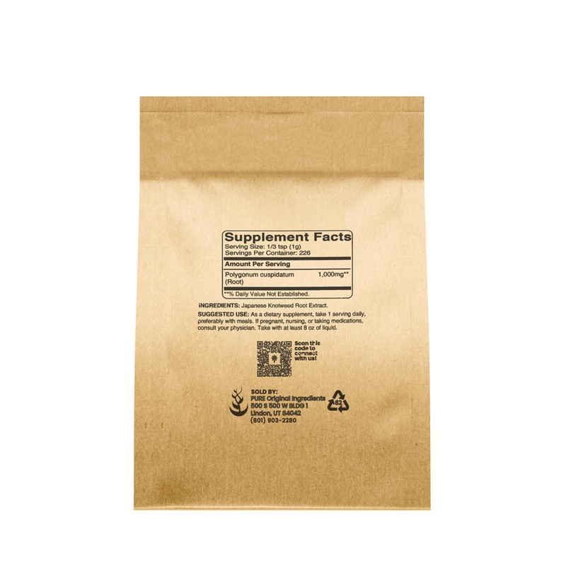 PURE ORIGINAL INGREDIENTS Japanese Knotweed (8 oz) Hu Zhang Fen,