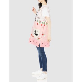 Marushin 1025009400 Studio Ghibli Kiki's Delivery Service, Jiji Orchid-shape Apron, Jiji and Strawberry