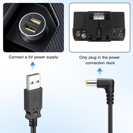 USB Power Cable 5 Volt for Sirius XM Radios,with DC4.7 Plug Charger Connector for SXVD1(A), XDPIV1, XDPIV2, SDPIV1, XAPV2 XMP3i, SXiV1, SXDV3 Cradles Dock PowerConnect SiriusXM Radio 3.3ft