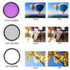 58mm Optical Glass Lens Filter Kit UV CPL FLD with