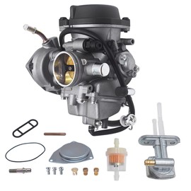 waltyotur Carburetor Carb with Fuel Valve Petcock Replacement for 2003 2004 2005 2006 2007 Suzuki LTZ400 Quadsport Z400