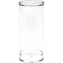 Plymor Plastic Action Figure Tube, 2" Wide by 4.5" Tall, with Clear Acrylic Base, Pack of 12