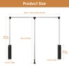 Pull Down Closet Rod,Pull Down Closet Rods for Hanging Clothes,