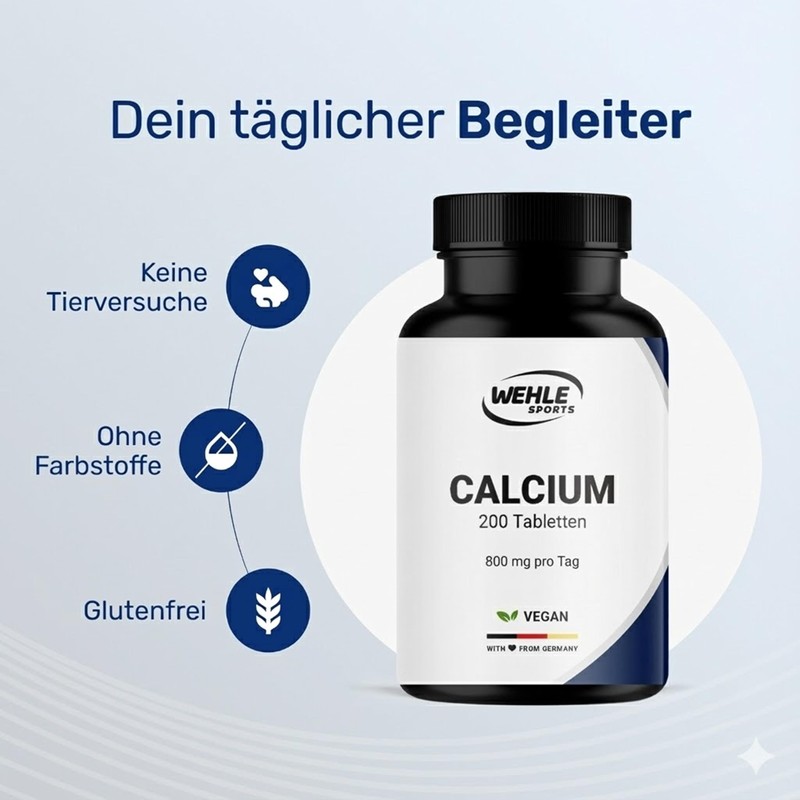 Calcium Tablets High Dose – 200 Tablets – 800 mg