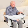 Wheelchair Table Board,Wheelchair Table,Wheelchair Lap Tray Rollstuhl-Tis with 4 Hooks,Adhesive