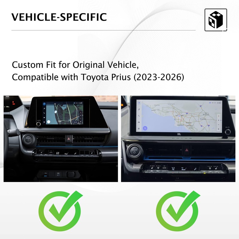 for Toyota Prius 2023-2026 Accessories, 3-Pieces Aluminum Alloy Knob Covers