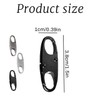 Bojueshaw 6pcs Anti-Theft Zipper Clips,Small Zip Puller Locks,Double Opening S