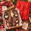 1-Piece Christmas Gnome Ornament Silicone Chocolate Mold, 10-Cavity