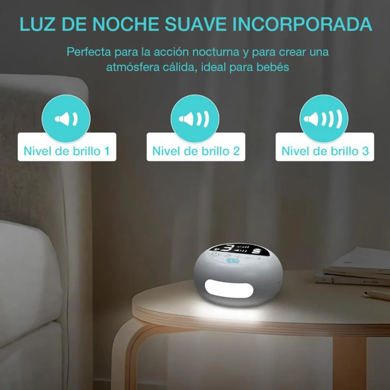 Aspirador Nasal Para Bebé Seguro Eléctrico Limpiador Con Luz Nocturna