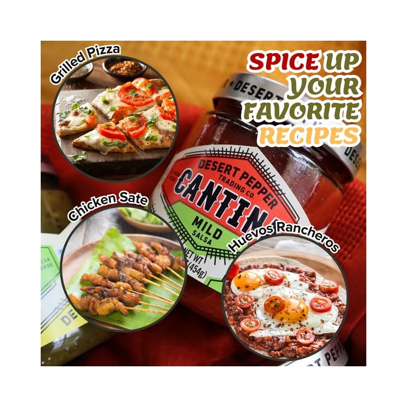 Desert Pepper Trading Company Cantina Salsa, Mild Red, 16-Ounce (2-Pack)
