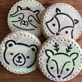Large Woodland Animals Cookie Stencil Set