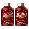 2pc Aceite De Krill Oil 2000mg 120caps-omega 3 Dha Epa