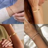 ALRNBY Gold Bracelet for Women Chunky Statement Cuff Bangle Wide
