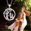 HELORET Christmas Gifts Tree of Life Necklace Ballerina Necklace Dance