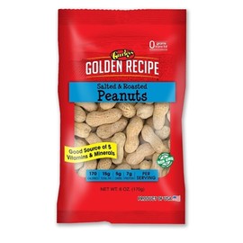 Gurley's Jumbo Salted Peanuts in Shell 6 oz Bag, Healthy High Protein Snacks, Variety Pack for Adults, Ideal Nutty Treats for Guilt-Free Munching and High-Protein Diets (Single Bag)