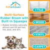 FURemover Pet Hair Removal Rubber Broom, 61" Telescopic Handle
