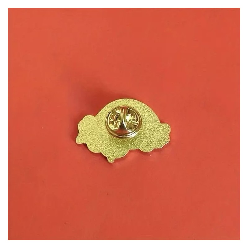 Kitty On A Rainbow Cloud Enamel Pin - Black Cat