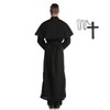 YTWS Priest Costume For Adult Men Halloweeen Exorcist Costume Wizard
