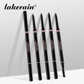 lakerain Waterproof Long Lasting Eyebrow Pencil Set, 3 Counts Natural Color Eyebrow Pencil with Brush, Eye Brow Makeup Tool for Women, Cosmetic - Color: #1 Brown, Specification: 3 Counts