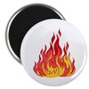 CafePress FIRE FLAMES Magnets 2.25" Round Magnet, Refrigerator Magnet