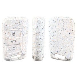 OFFCURVE Key Cover, Car Key Case Fits VW Volkswagen Golf 7 Polo Tiguan Seat Leon Cupra Skoda Octavia Superb