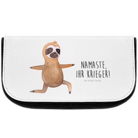 Mr & Mrs Panda Animal Series Sloth Lazy Pet Faultiere Sloth Yoga – Cosmetic Bag 100% Handmade in North Germany, Warrior Yoga Namaste Yoga Exercises Cosmetic Bag, Cosmetic Bag, Pouch, Cosmetic, Wash Bag, Pencil Case, Pencil Case, Cosmetic Bag, Make-Up Cas