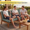Oxford Fabric Swing Cushions with Backrest & Tie Straps for