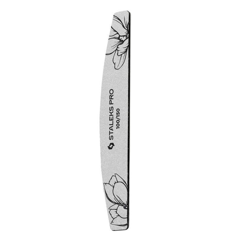 STALEKS EXPERT NFE-40-100/150-25 Half Moon Nail File Double-Sided Grit 100/150