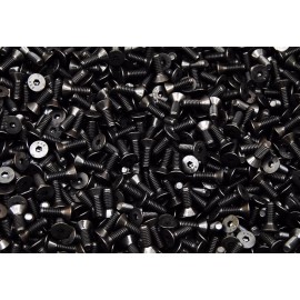 (500) Flat Socket Head 1/4-20 x 3/4 Screw Allen Plain Black