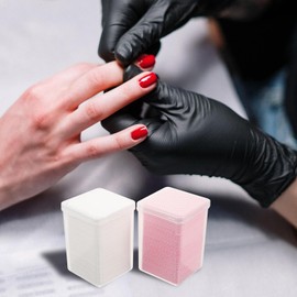 Cabilock Toallitas sin Pelusa y Limpieza de Pegamento de Uñas para Extensiones de Pestañas 2 Cajas de Almohadillas de Tela No Tejida para Uso Profesional y Personal
