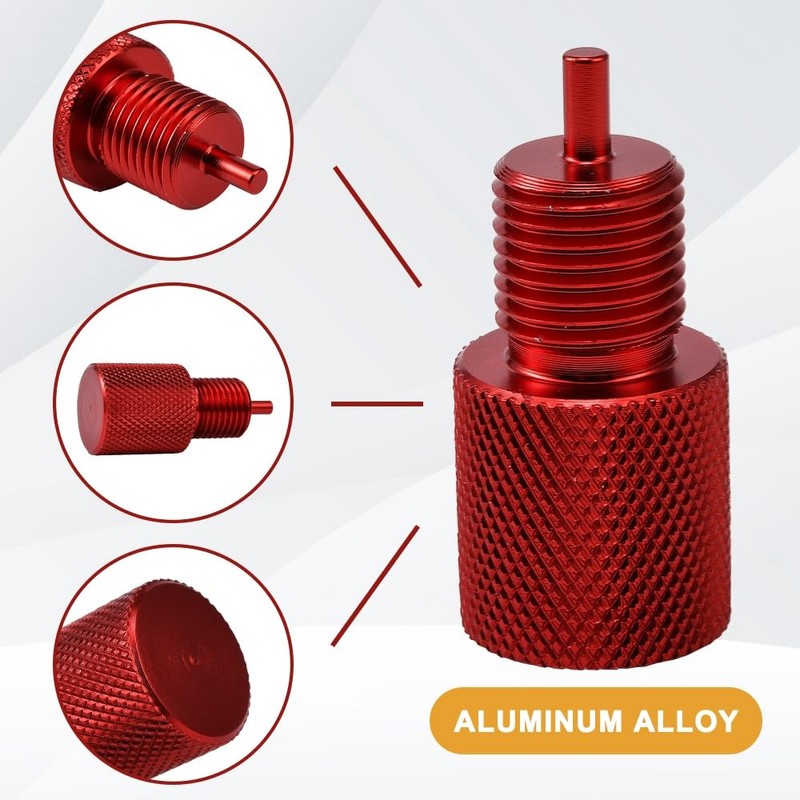 Blueshyhall 2PCS Brake Proportioning Valve Bleeder Tool Red, GM Brake