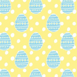 GRAPHICS & MORE Cute Blue Easter Egg with Daisies Gift Wrap Wrapping Paper Rolls